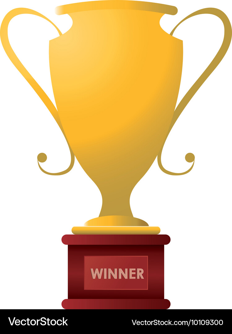 Trophy cup icon Royalty Free Vector Image - VectorStock