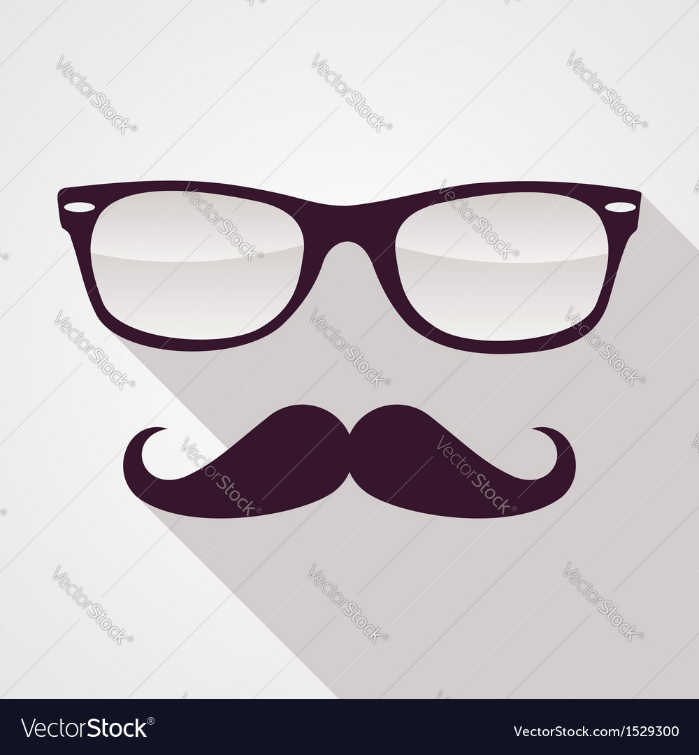 Vintage Hipster Face Geometric Pattern Royalty Free Vector