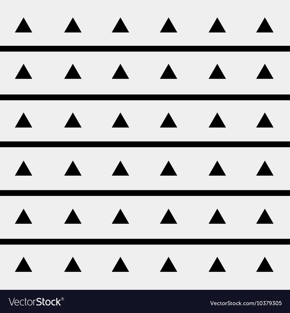 Black and white pattern background triangle retro