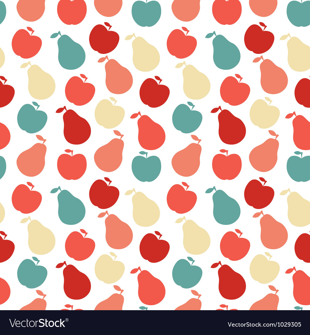 Colorful Apple and Pear Pattern