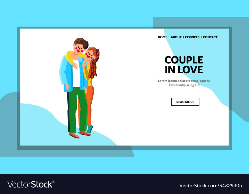 Paar in Liebe junge Familie Beziehung vector image Paar in Liebe junge Familie Beziehung