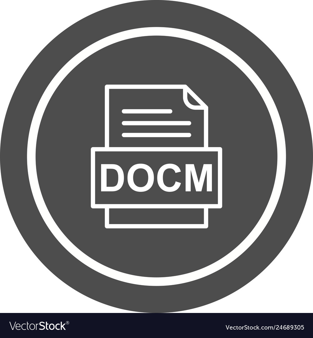 Docm file document icon