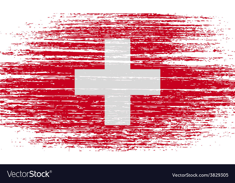 Flag of switzerland with old texture