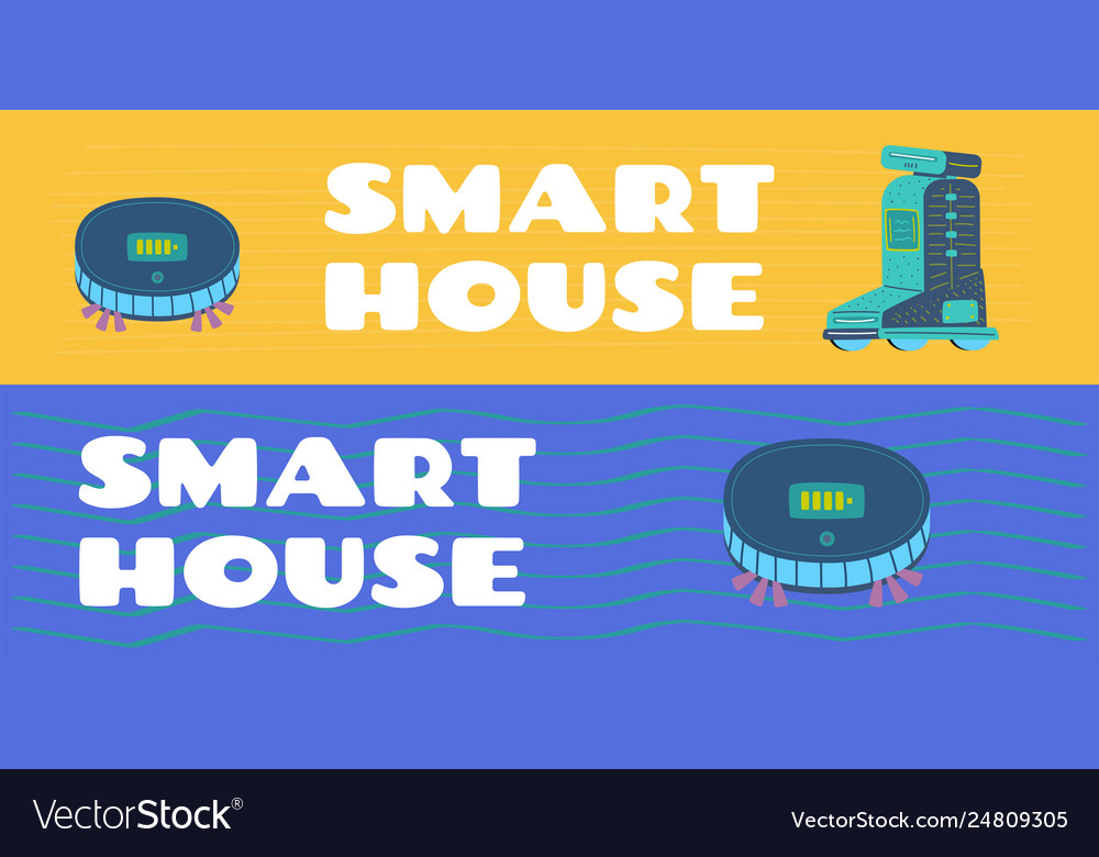 Home assistant and robot artificial intelligence vector image Home assistant and robot artificial intelligence