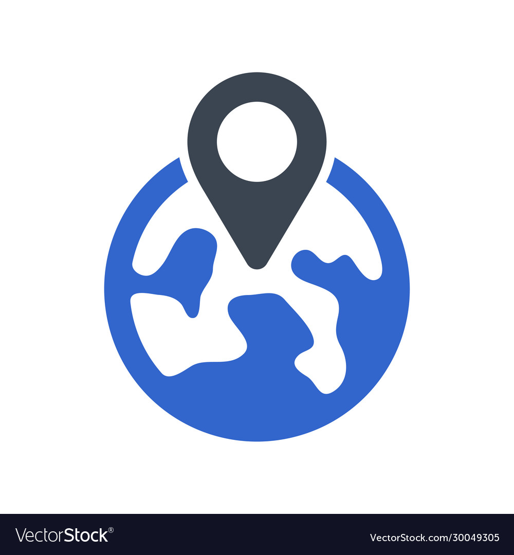 Location mark icon Royalty Free Vector Image - VectorStock