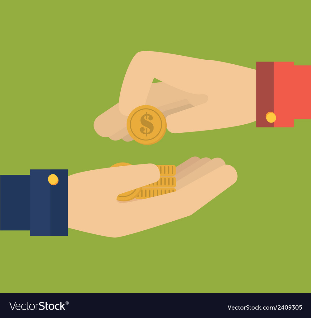 Money design over green background