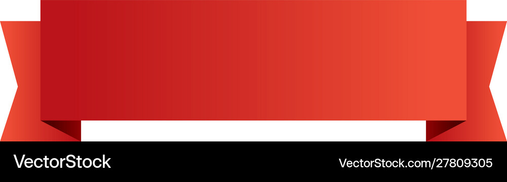 Ribbon decoration red isolated icon Royalty Free Vector