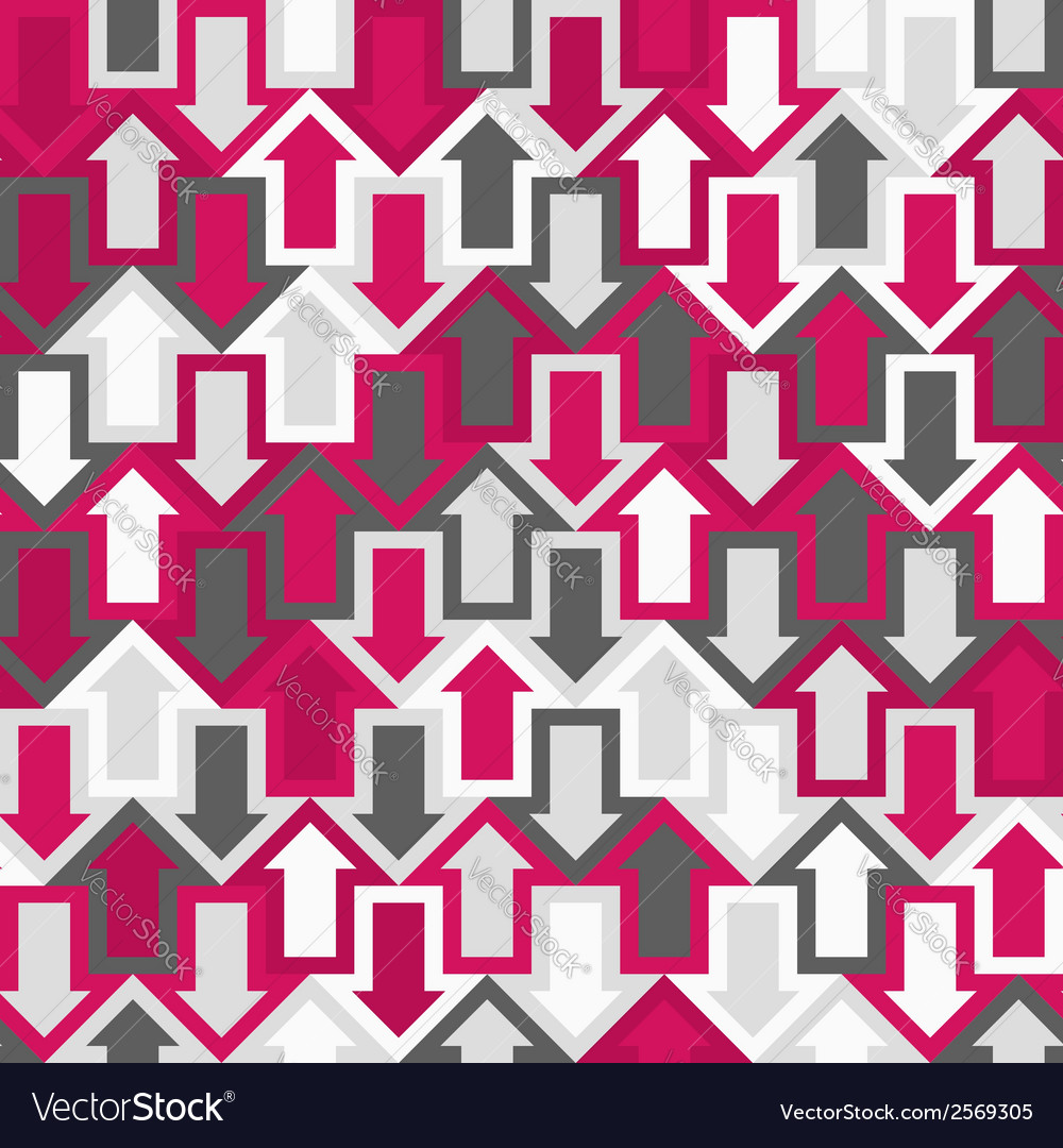 Seamless pattern with arrows