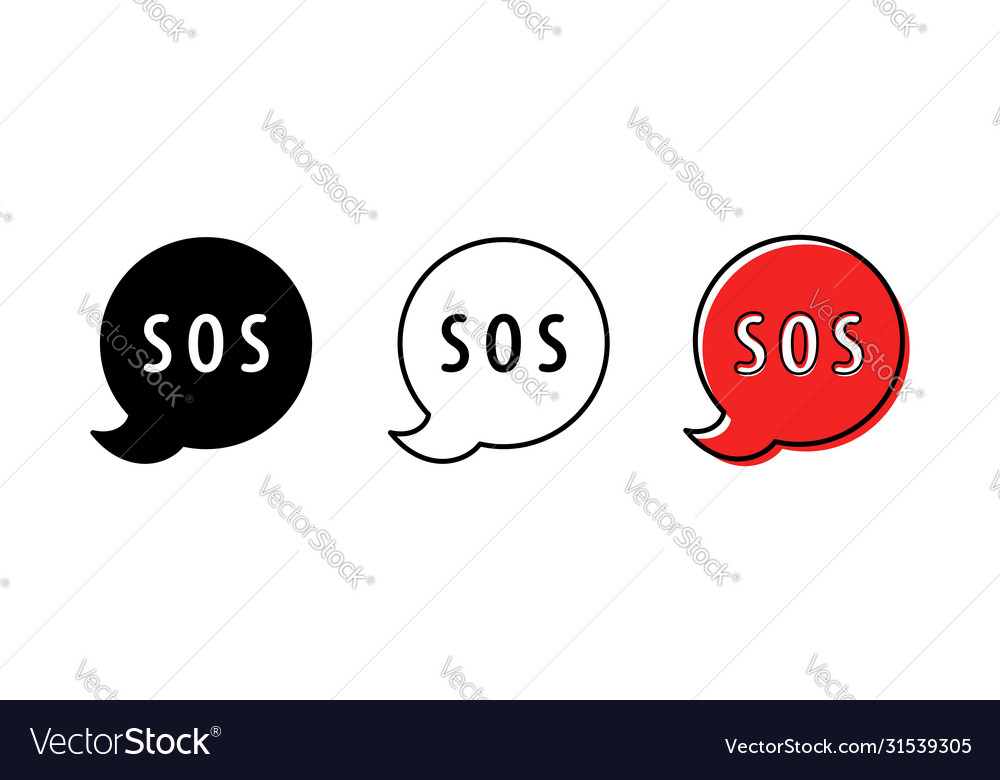 Sos icon bubble 2