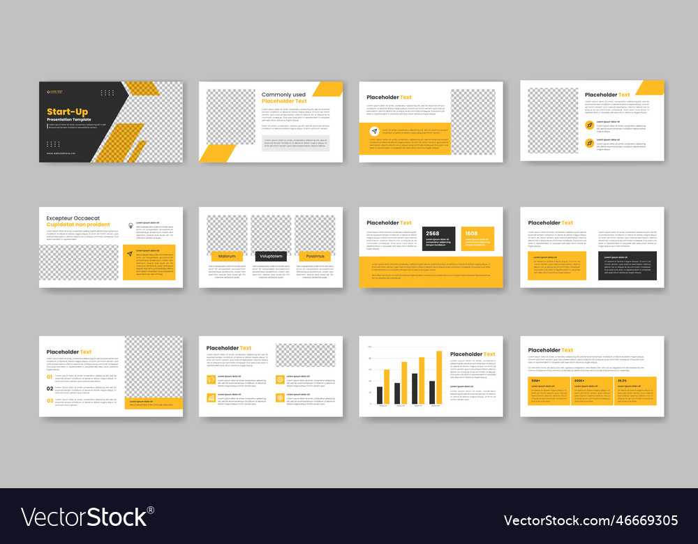 Startup business powerpoint presentation slides Vector Image Startup business powerpoint presentation slides