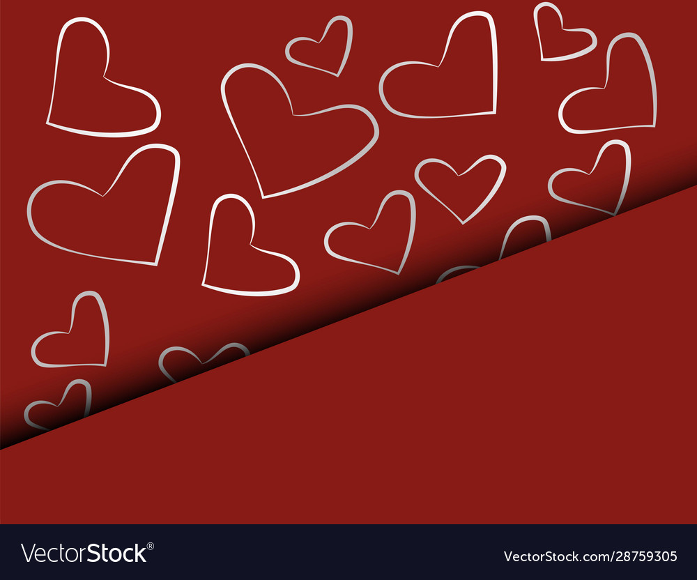 Valentine love red background abstract hearts