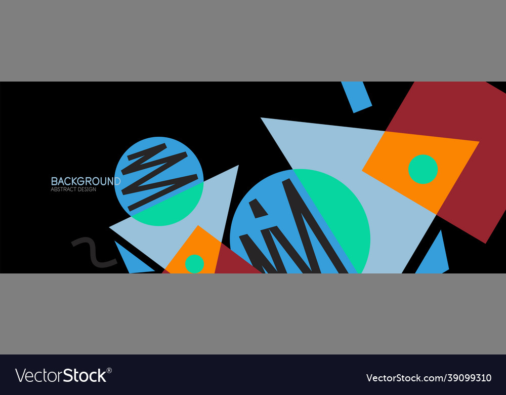Abstract background blocks lines triangles vector image Abstract background blocks lines triangles