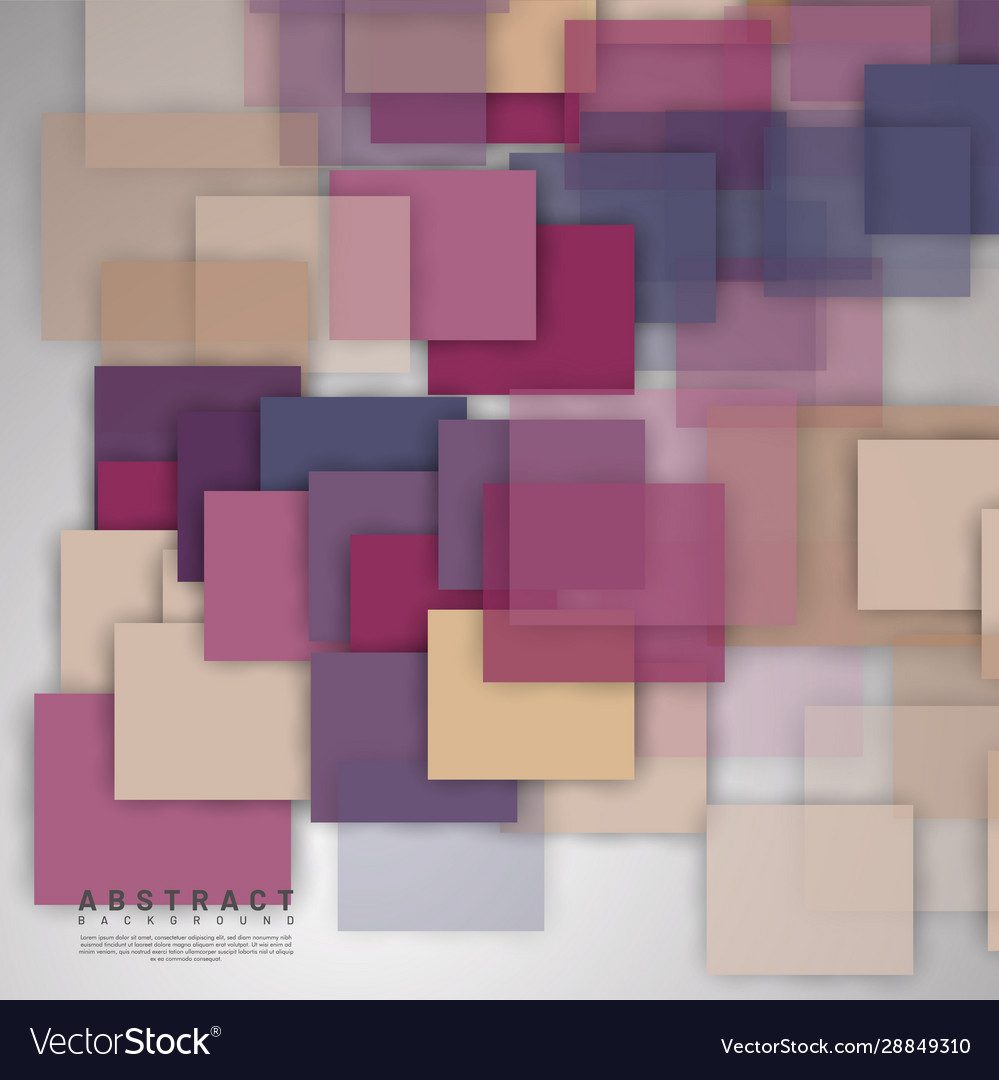 Abstract background overlapping full-color square vector image Abstract background overlapping full-color square