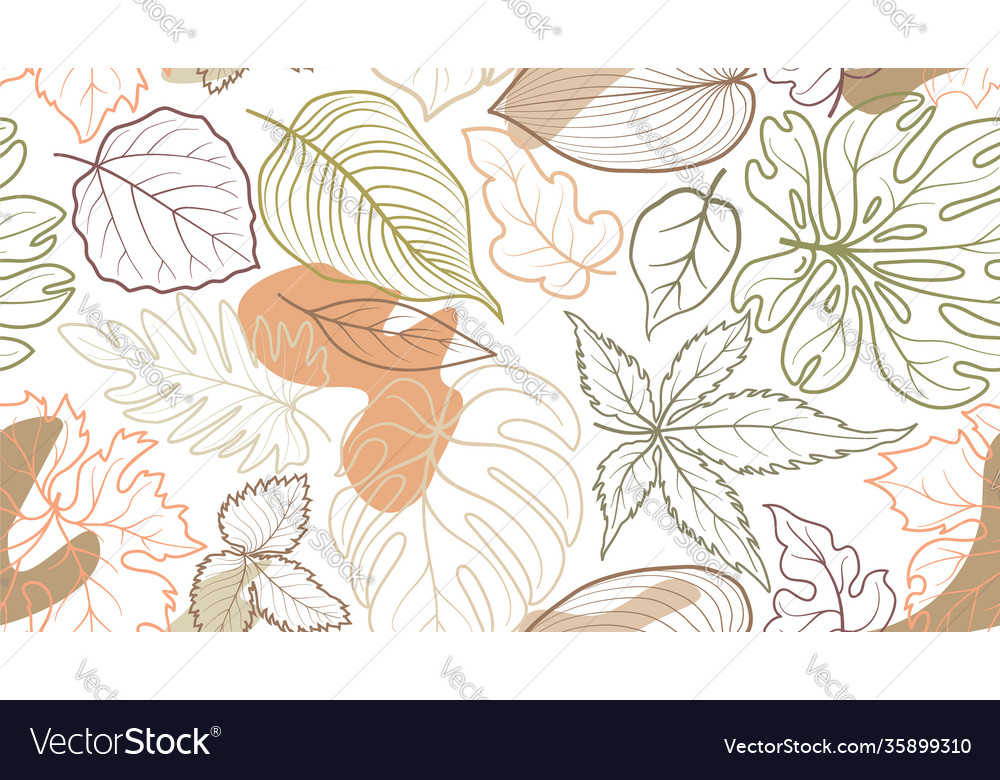 Autumn Leaf Seamless Pattern