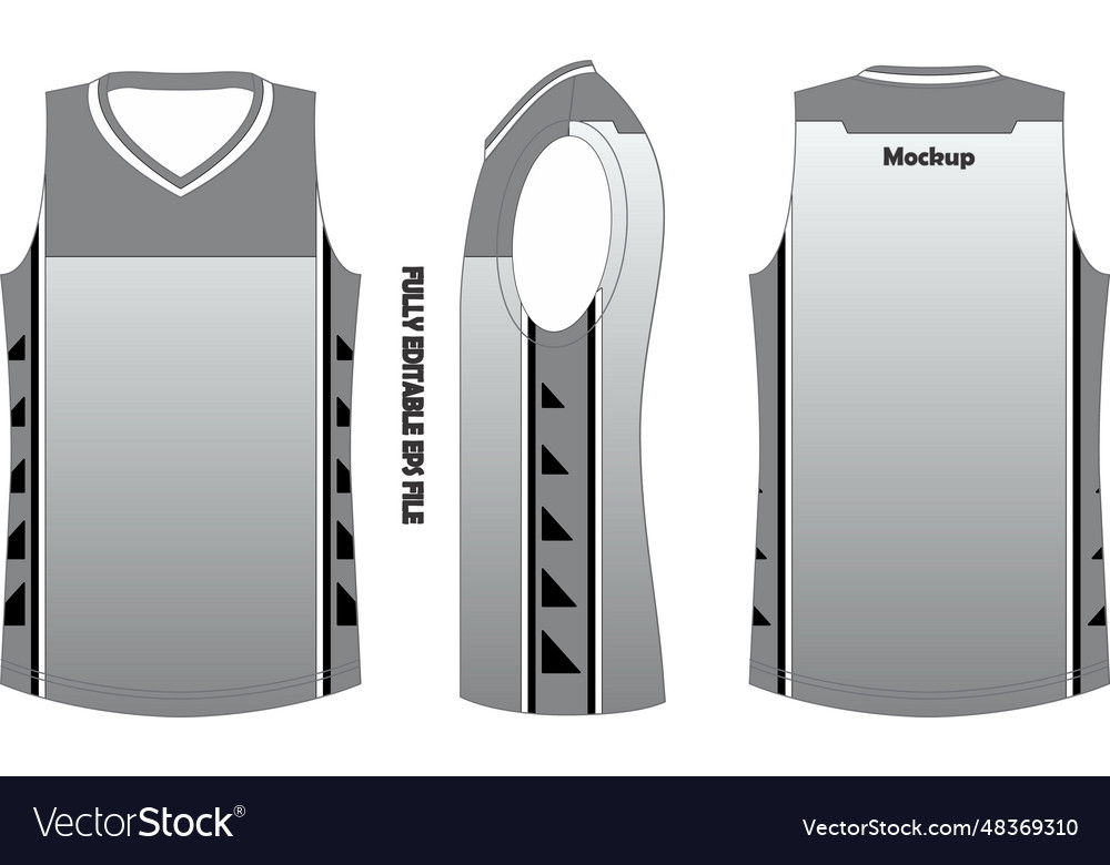 Basketball Jersey Mock Ups Royalty Free Vector Image