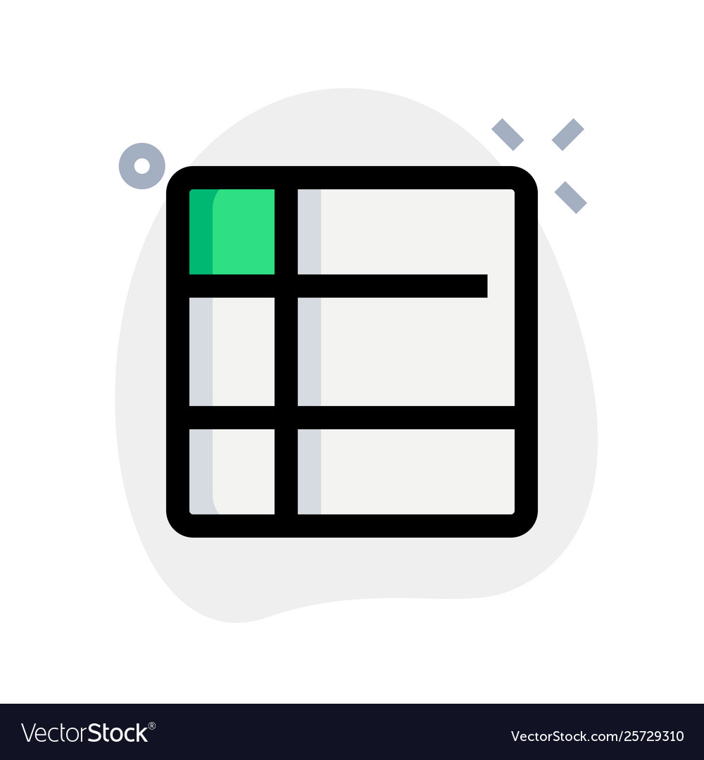 Column made for numbering format template layout