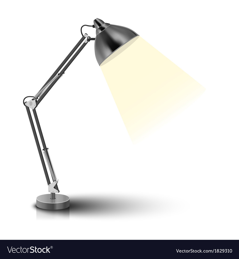 Desk lamp Royalty Free Vector Image VectorStock