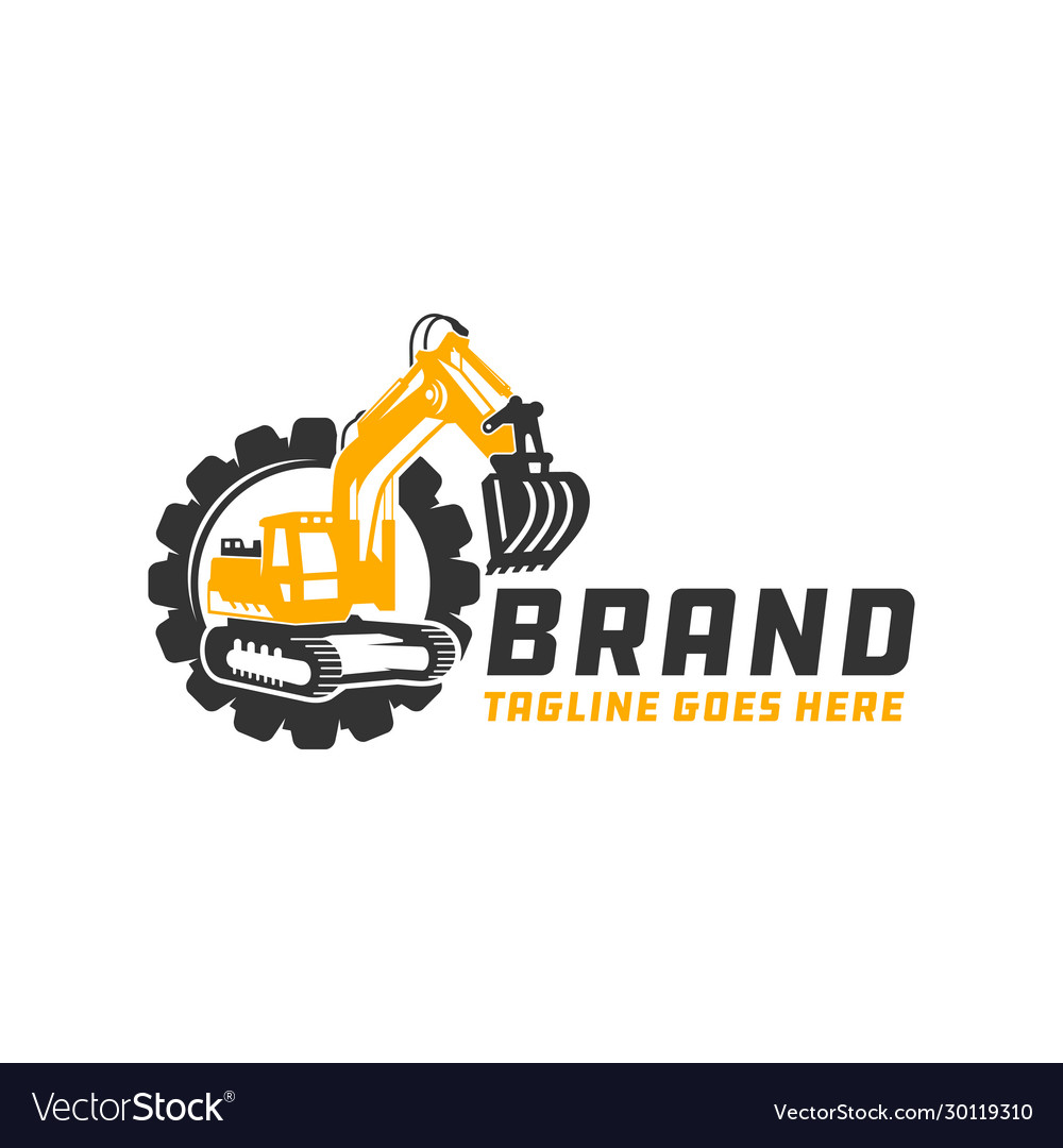 Excavator Werkzeug Reparatur Logo