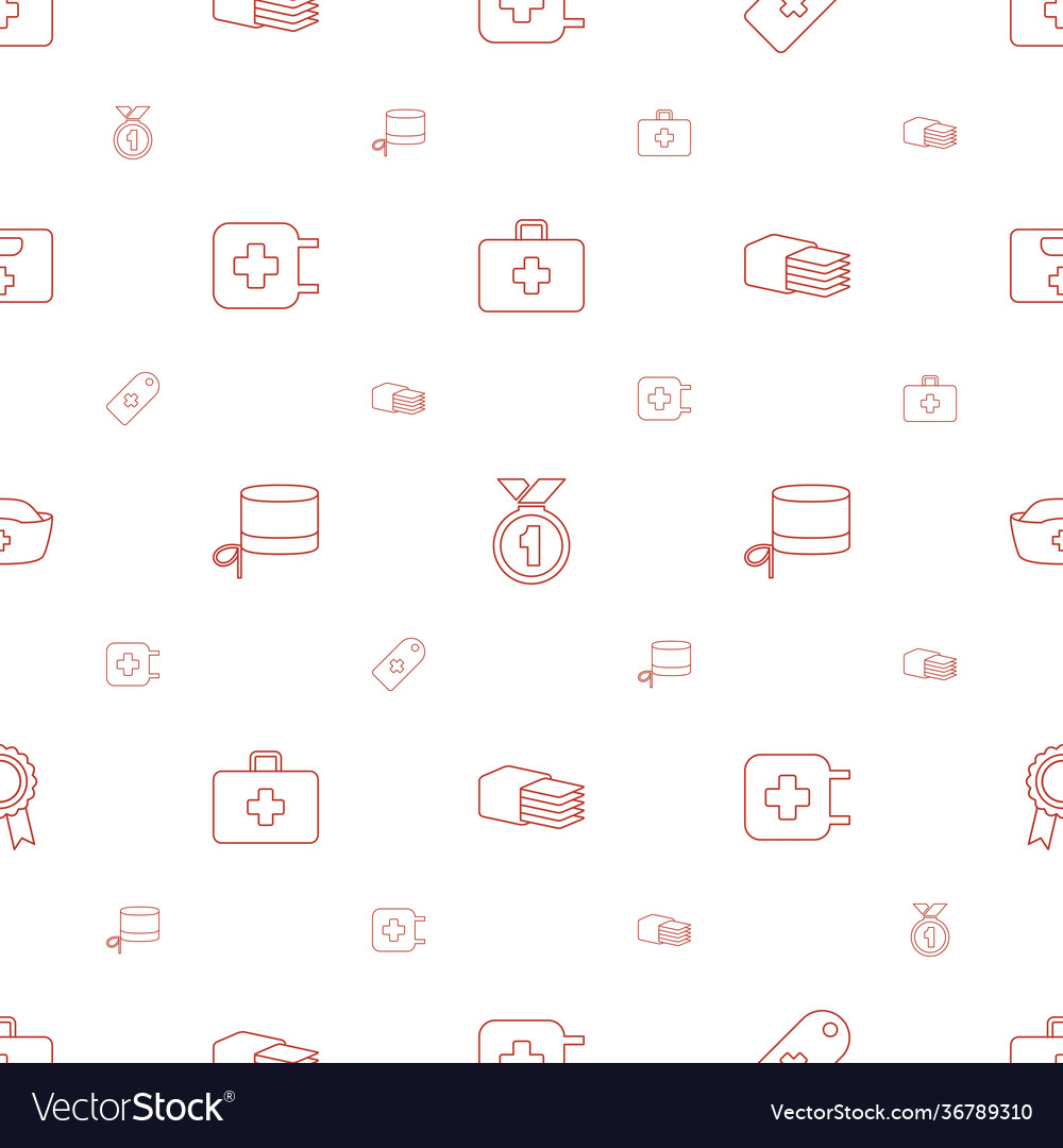 First icons pattern seamless white background