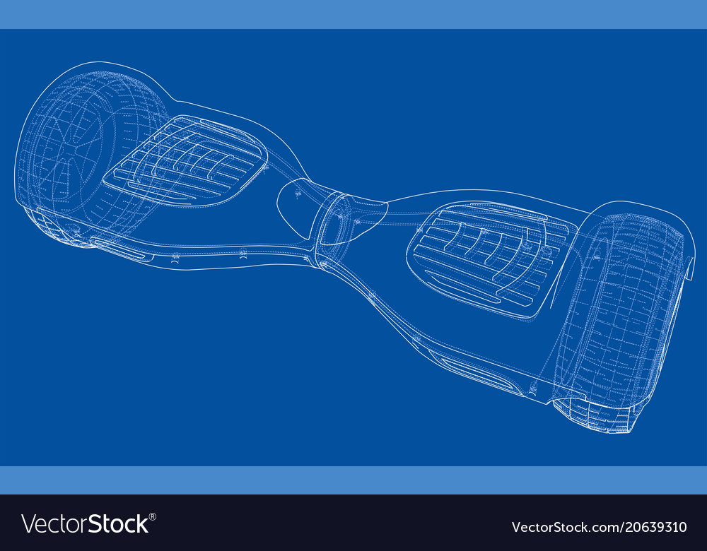 Hoverboard electric self-balancing scooter Vector Image