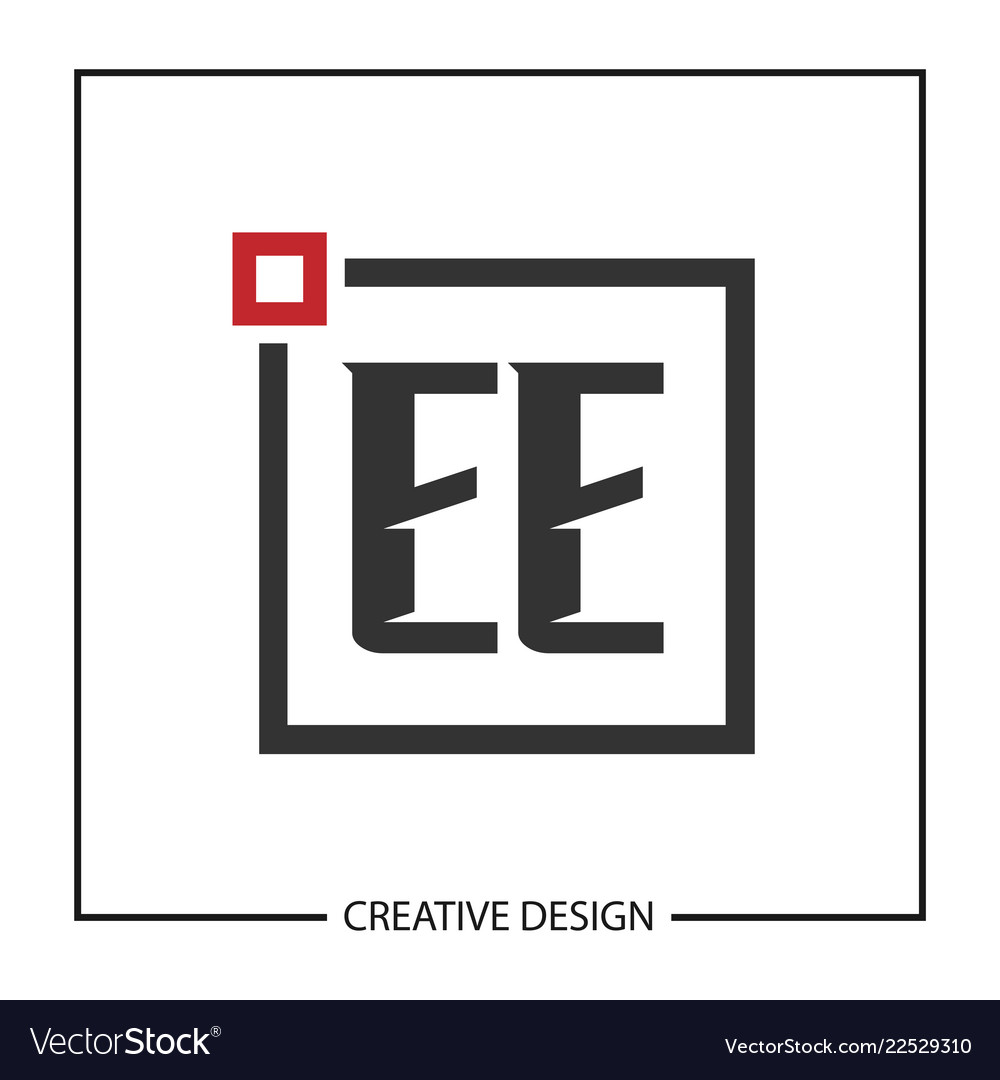 Original Buchstaben ee Logo Vorlage Design