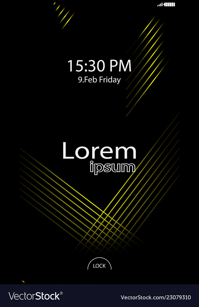 Modern Lock Screen - Abstract Keys
