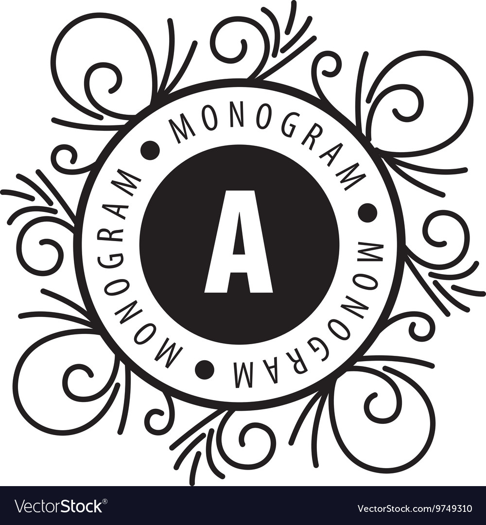 Monogram in frame