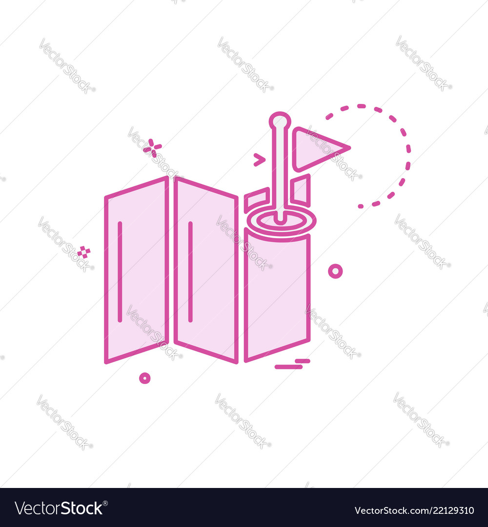 Navigation icon design vector image Navigation icon design
