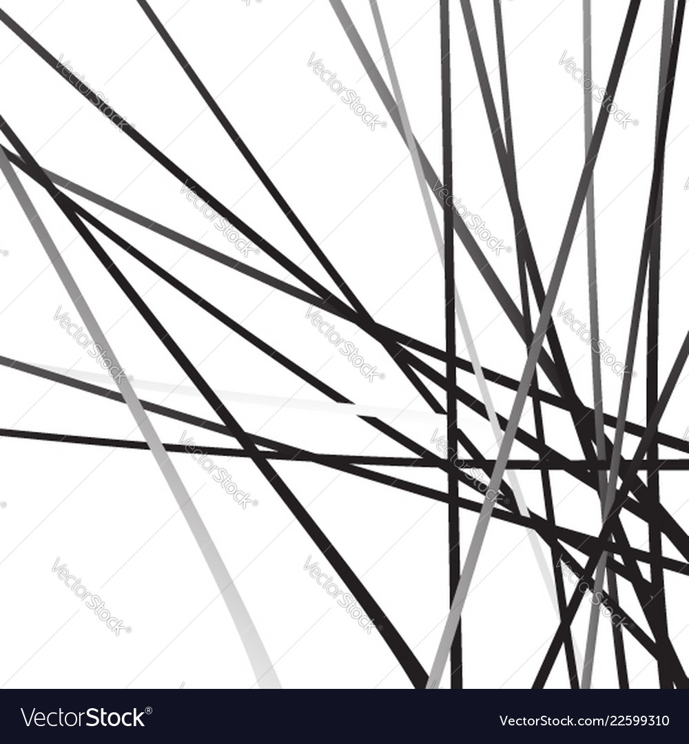 Overlapping random curved lines shapes grayscale vector image Overlapping random curved lines shapes grayscale