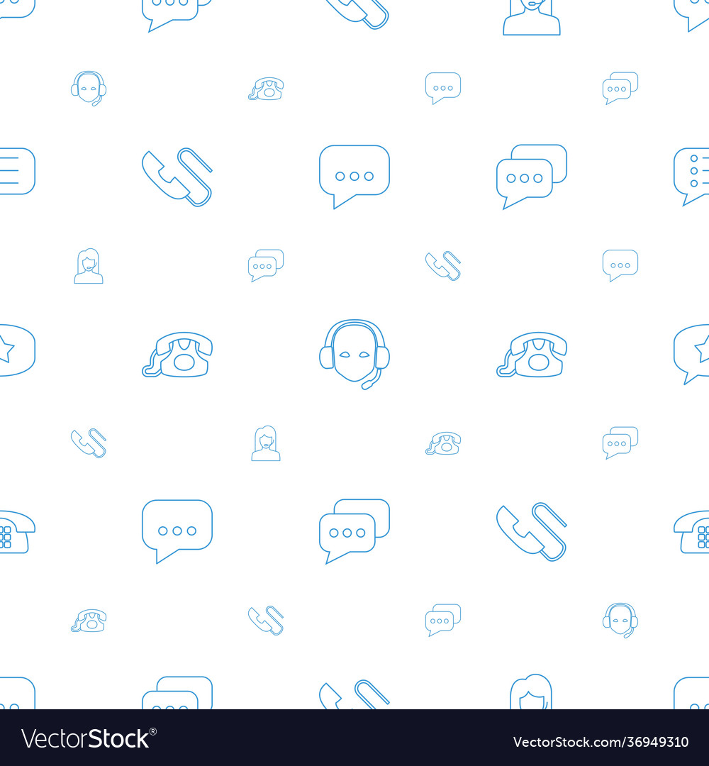 Talk icons pattern seamless white background