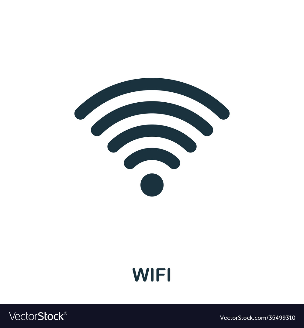 Wi fi icon line style design ui