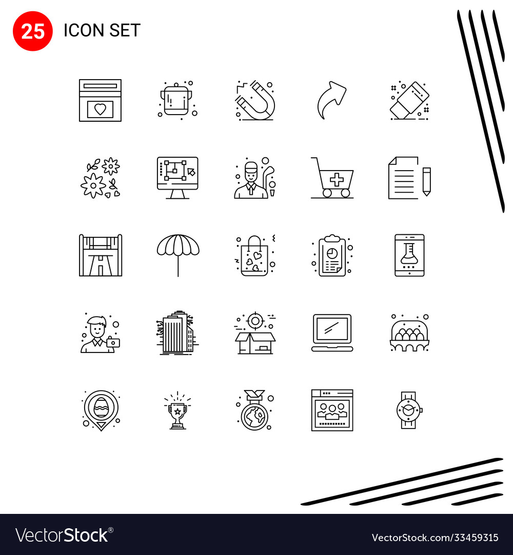 25 universal lines set for web and mobile