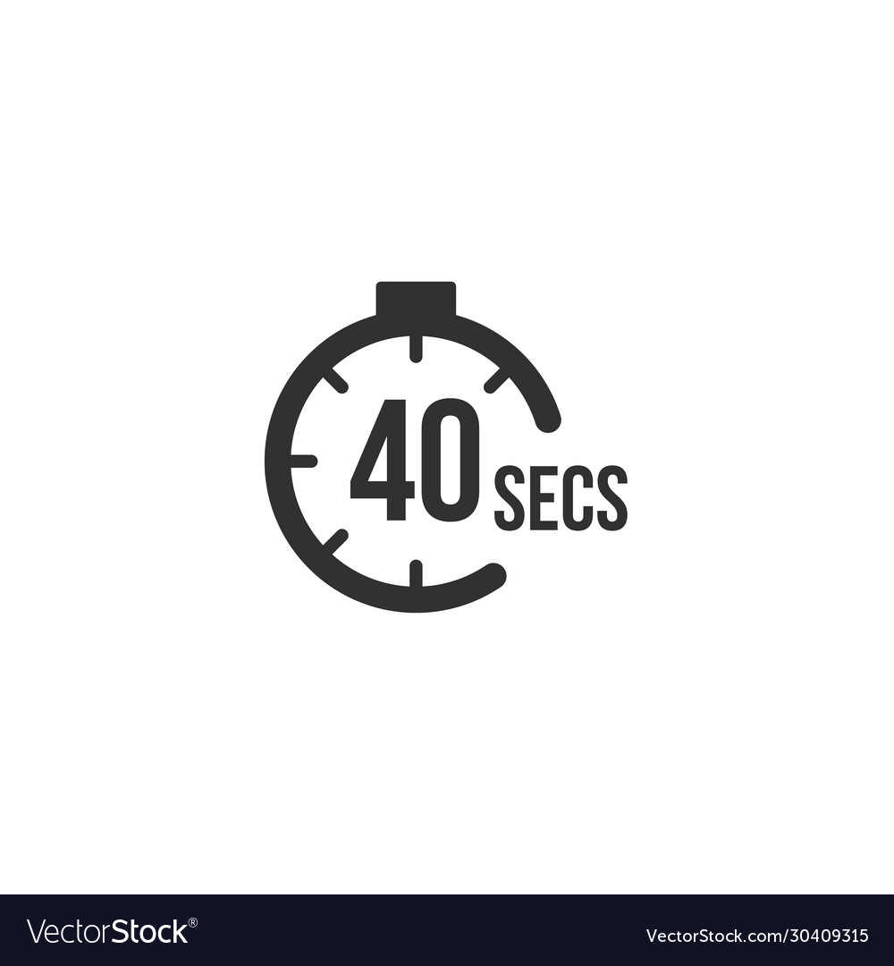 40 Second Countdown Timer Icons