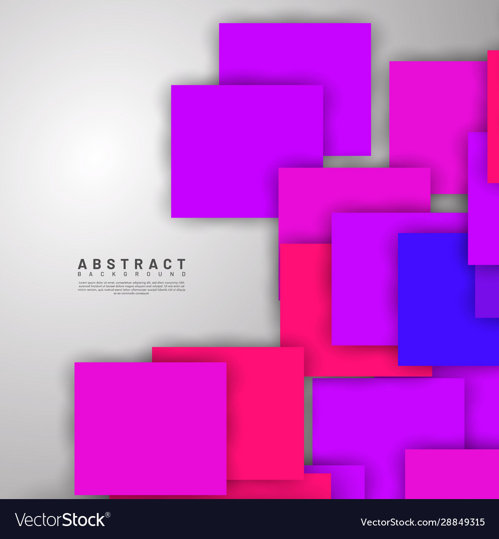 Abstract background overlapping full-color square vector image Abstract background overlapping full-color square