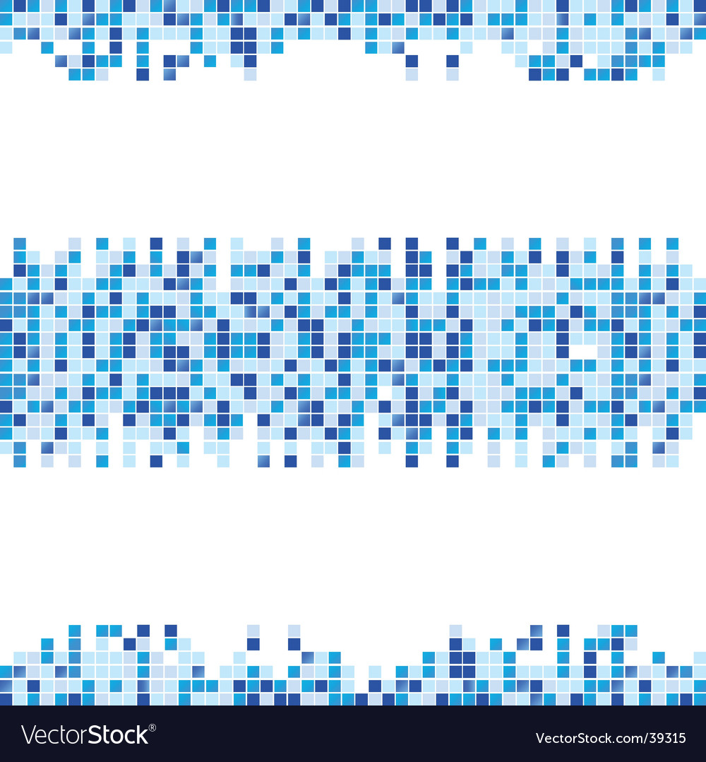 Abstract blue mosaic background Royalty Free Vector Image