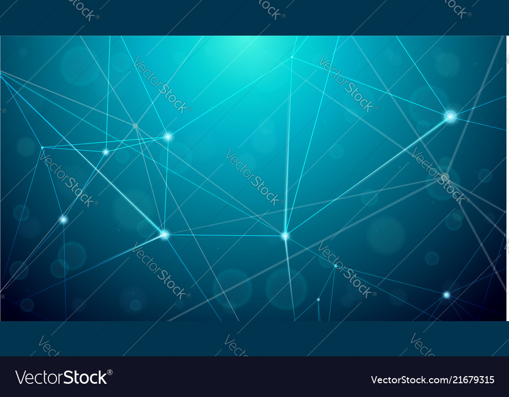 Abstract cyber plexus shapes digital background