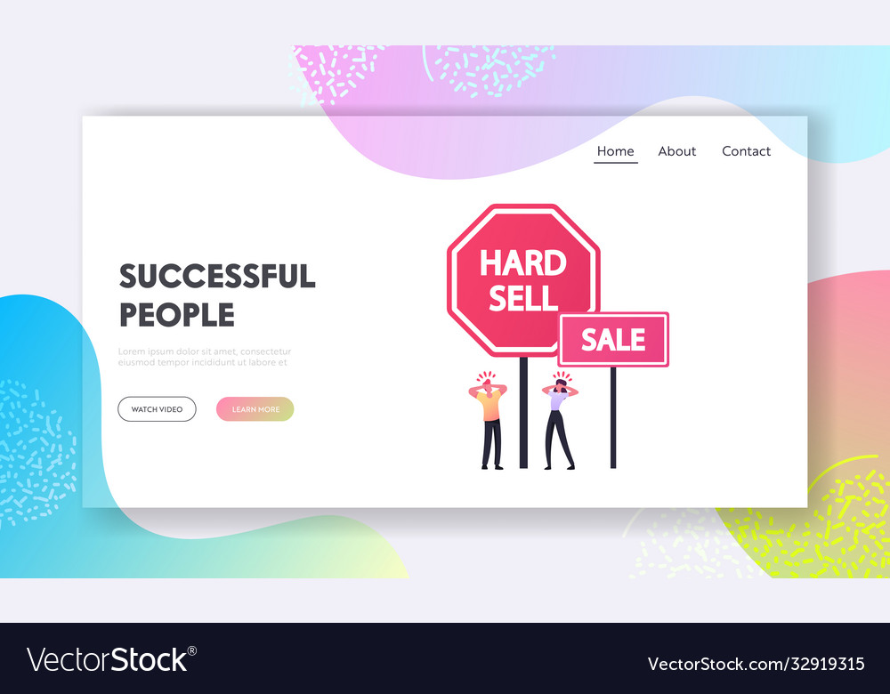 Advertisement landing page template tiny