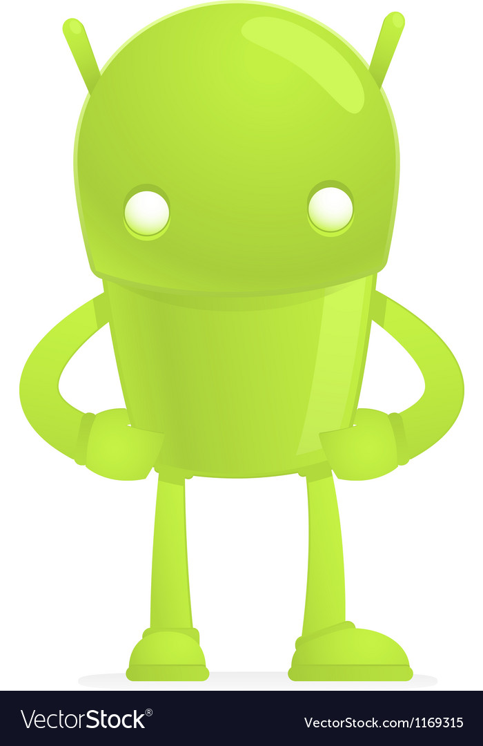 Cheerful Android Robot