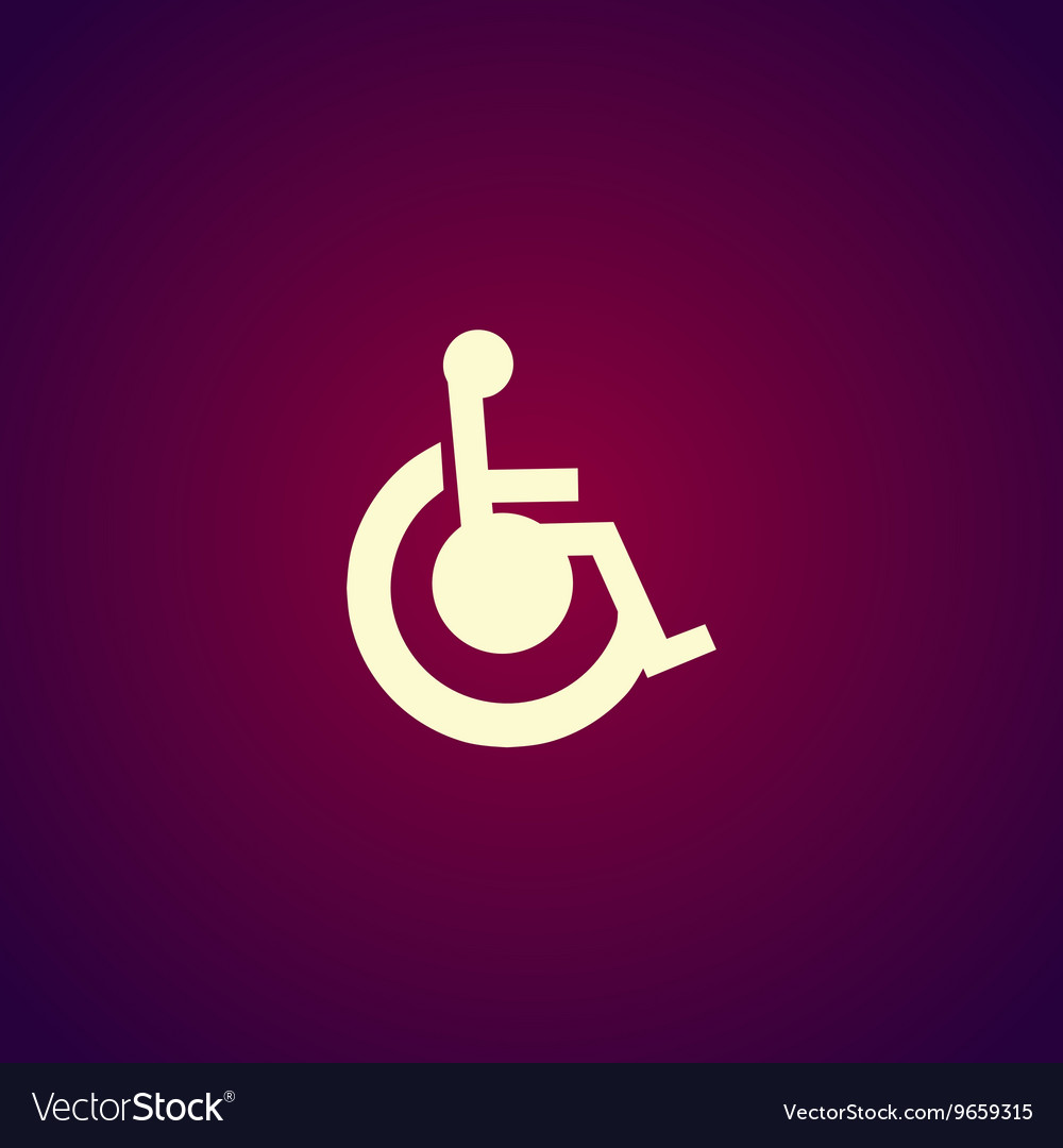 Cripple flat simple icon