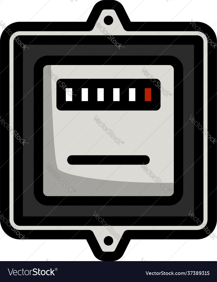 Electric meter icon Royalty Free Vector Image - VectorStock