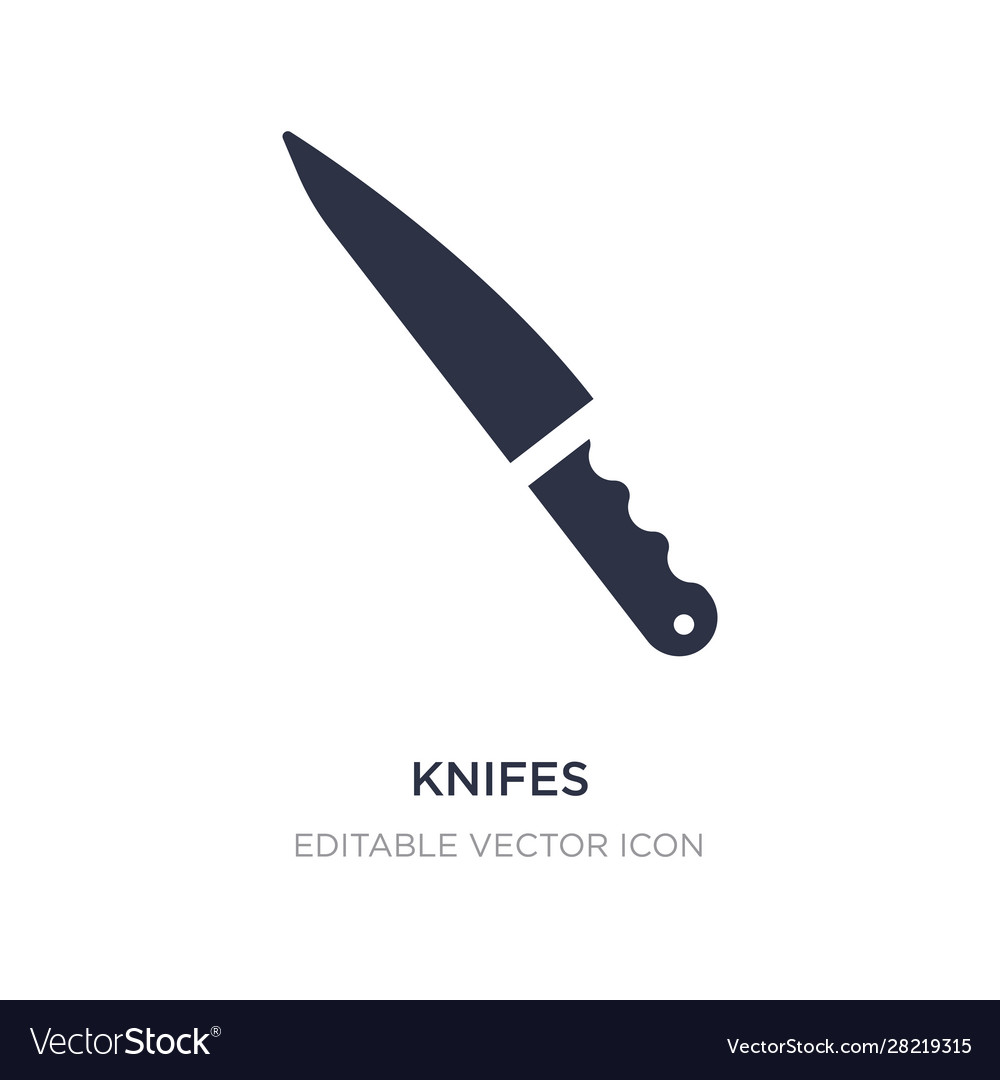 Knifes icon on white background simple element