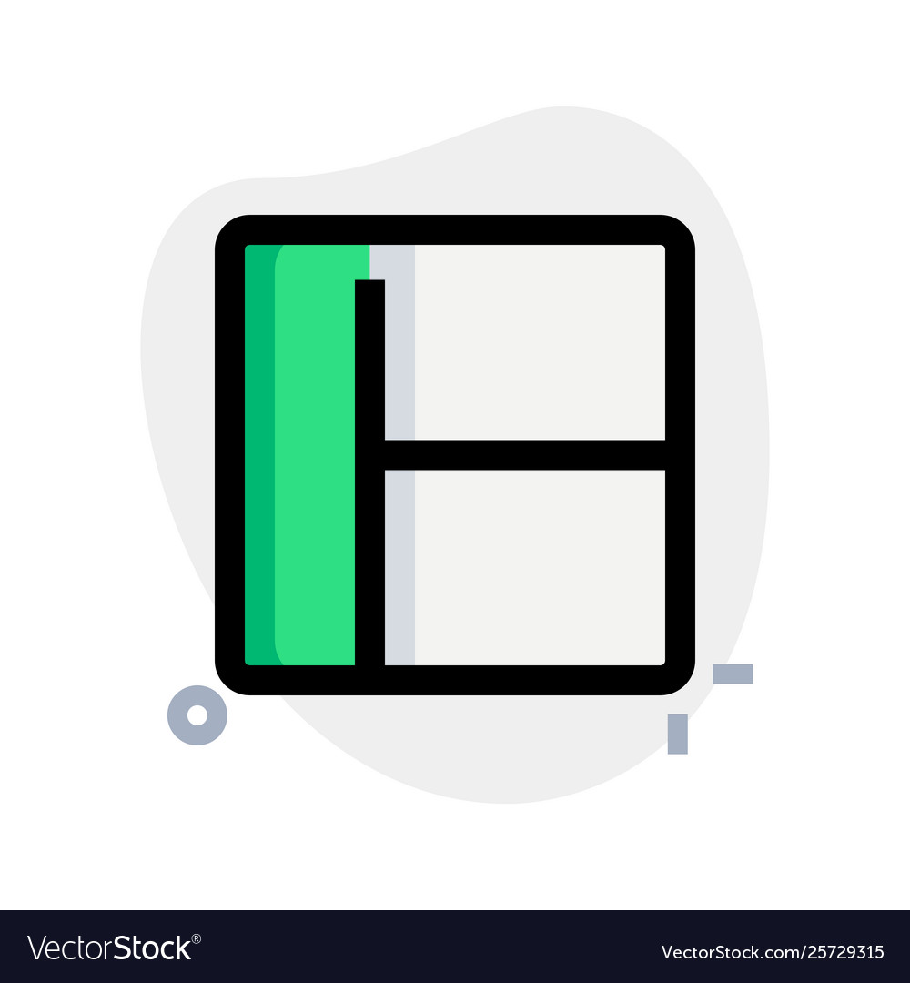 Left sidebar layout with spit at right