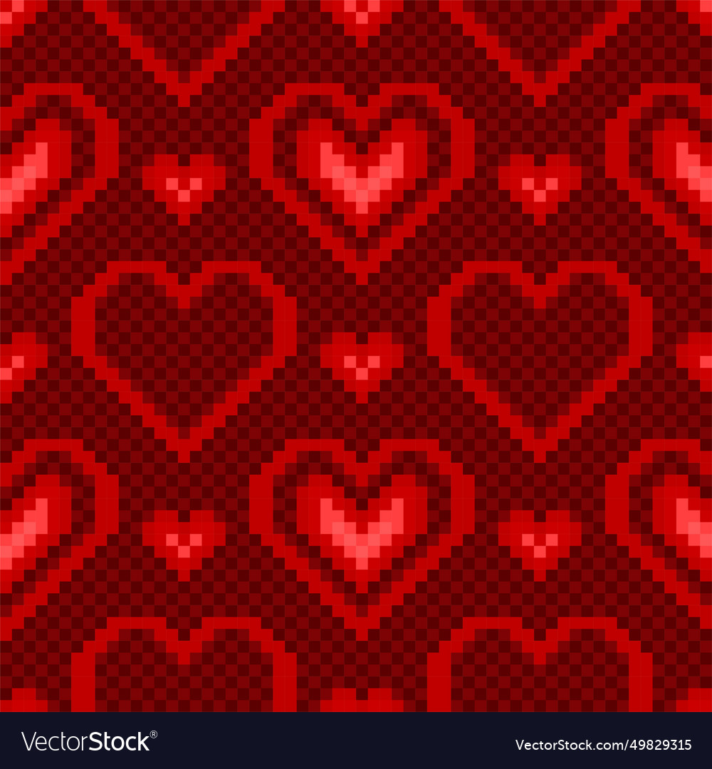 Seamless Background With Hearts Royalty Free Vector Image