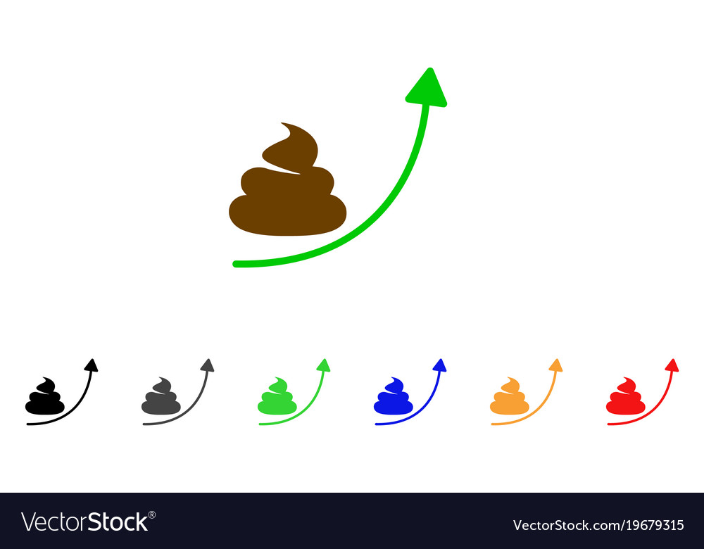 Scheiße Pfeil nach oben Symbol