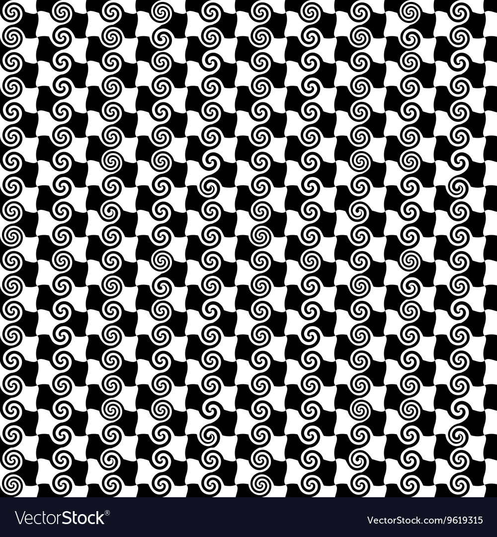 Spiral and square seamless pattern