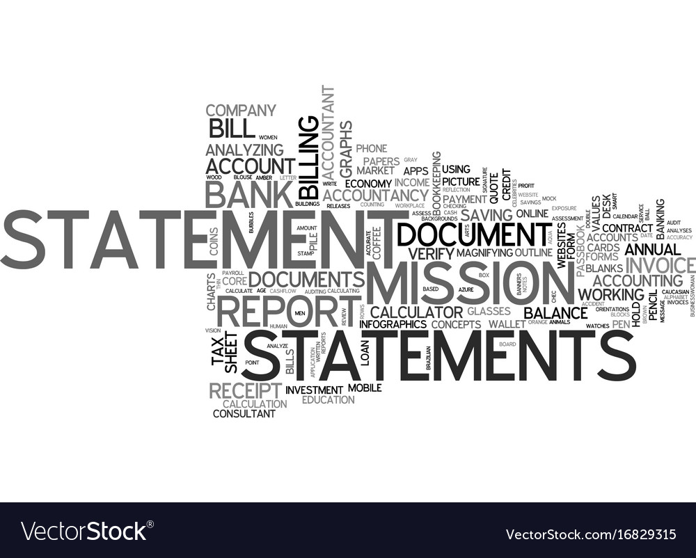 Statements Word Cloud Concept Royalty Free Vector Image