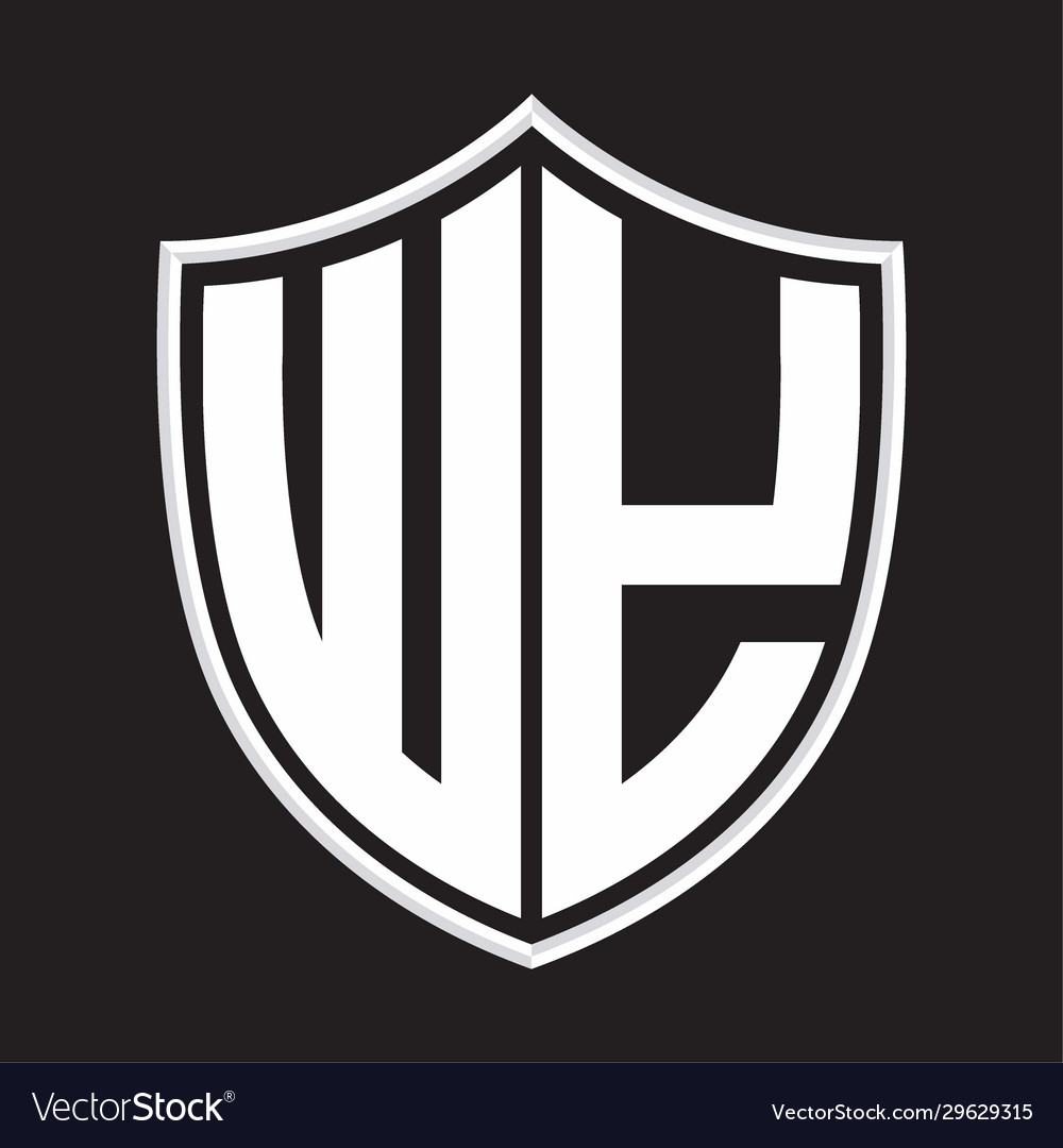 Wy logo monogram with shield shape isolated Vector Image Wy logo monogram with shield shape isolated