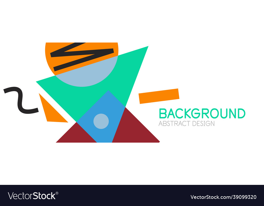 Abstract background blocks lines triangles vector image Abstract background blocks lines triangles