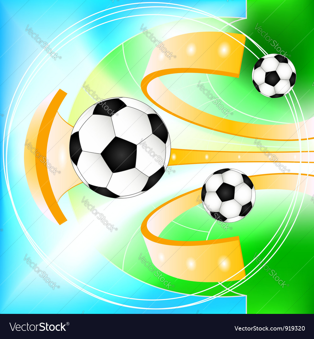 Abstract soccer ball background