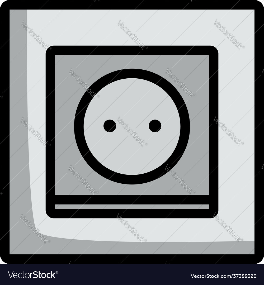 Europe electrical socket icon Royalty Free Vector Image